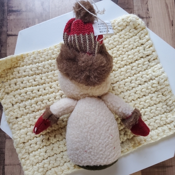 Weighted Snowman and Gingerbread boy/girl plush holiday Christmas tree ornaments - Picture 9 of 13